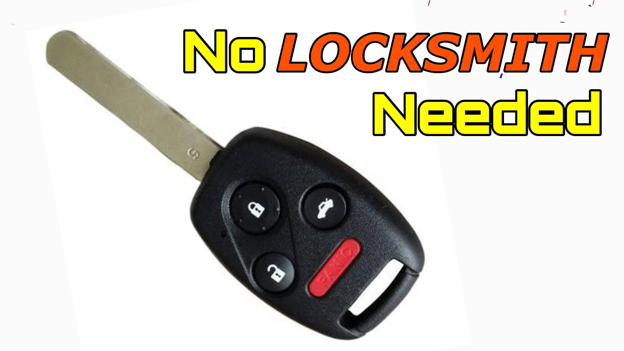 Honda Replace Key Fob Shell | How To  Fix Broken Key Fob Acura | Accord Civic CR-V Odyssey Pilot