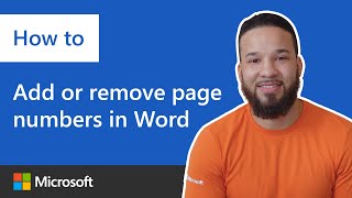 How to add or remove page numbers in Microsoft Word