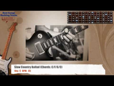 🎸 Slow Country Ballad in C Guitar Backing Track