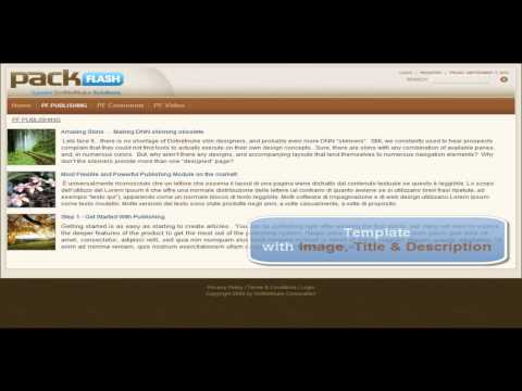 GLOBAL SETTINGS - TEMPLATES in DNN Publishing Module by PackFlash