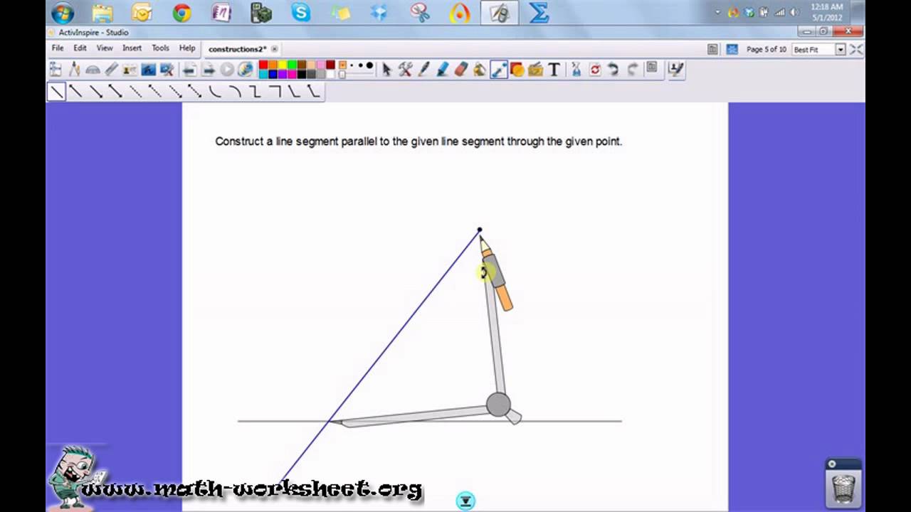 Geometry - Constructions - Line segment constructions - Hard