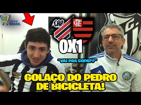 REACT ATHLETICO-PR 0X1 FLAMENGO - COPA DO BRASIL 2022 I GOLAÇO DE BIKE DO PEDRO! 😲