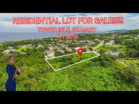 1.11 ACRE LOT FOR SALE| TOWER ISLE, ST.MARY