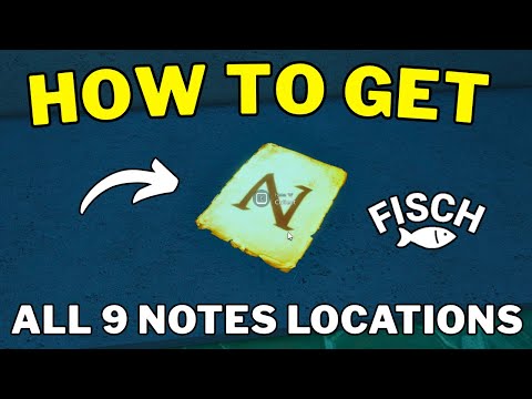 How To Find 9 Notes Scattered around The Lair in Fisch | All 9 Notes Locations | Roblox