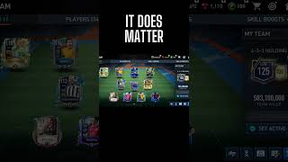 Guess Perfect Chemistry does matter in FIFA Mobile? Glitch? Same Team different OVR