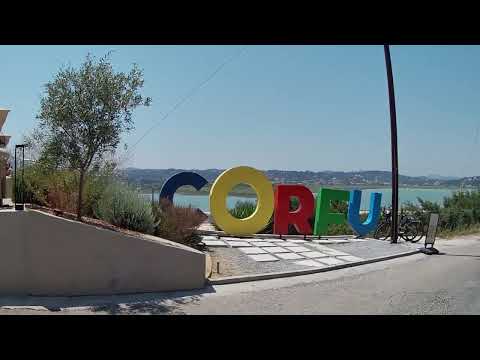 Corfu, Kanoni, Greece 🇬🇷 - Royal Boutique Café Lookout - Corfu Airport View - Summer 2024 - WalkinGo