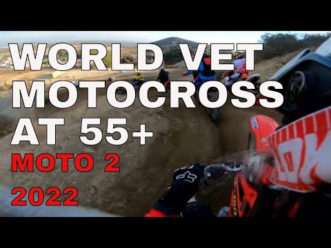 World vet motocross championships 2022 Glen Helen 55+ class - moto 2