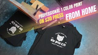 Screen Print From Home | PRODUCE 1 COLOR JOBS FAST & EASY