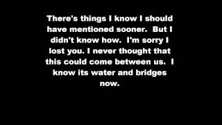 Dashboard Confessional - Water and Bridges [LYRICS][HQ]