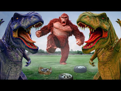 The Rescue: King Kong VS T-REX | New Hollywood Movie | Jurassic World 6 Dinosaur Fan Movie