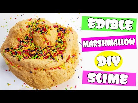 How To Make Edible Marshmallow Slime ! DIY JUMBO MARSHMALLOW SLIME YOU CAN EAT Video