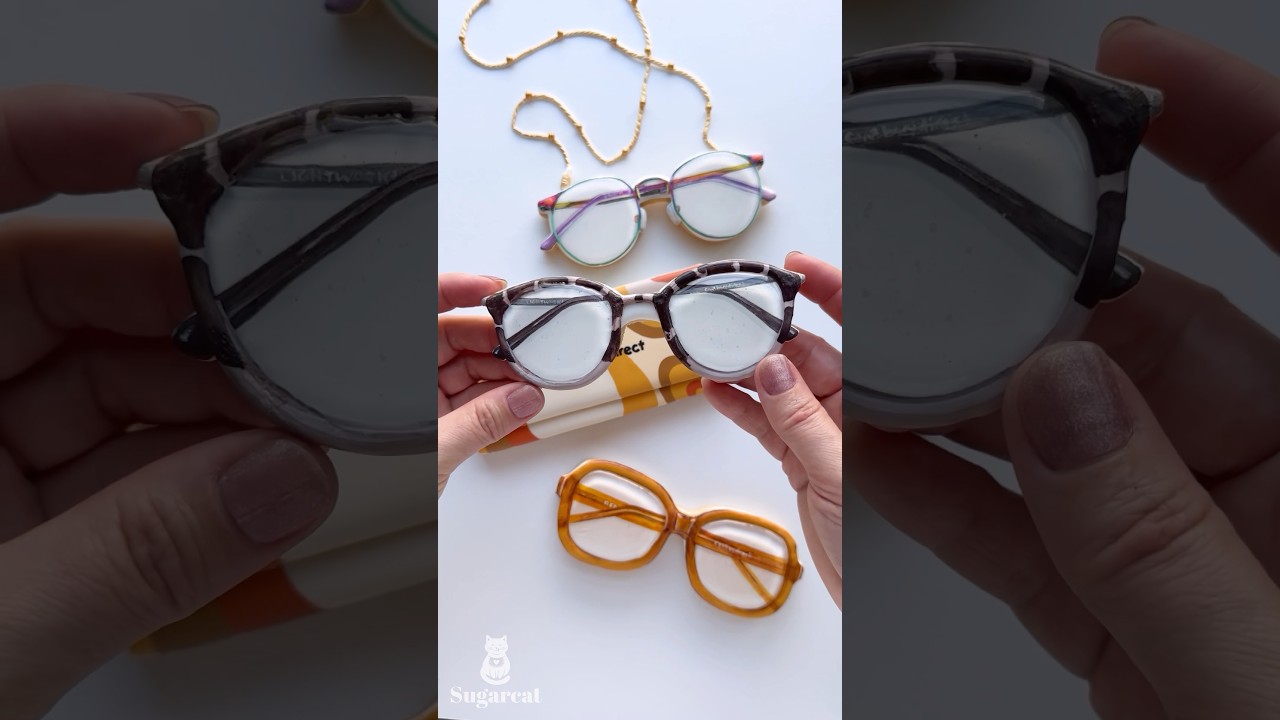 Realistic Glasses Cookie Art 👓 #cookies #cookieartist #cookiedecorating