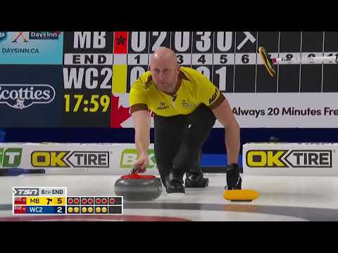 #brier2023 It's 2023 and Ryan Harnden is still making perfect tick shots (Bonus: Bermuda Triangle!)