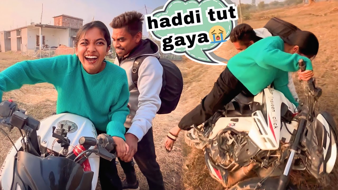 Mai bike se gir gayi🥺 Photoshoot *Gone Wrong*