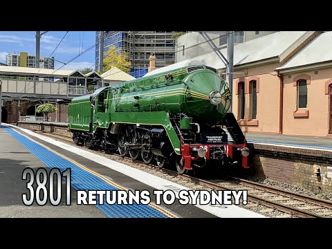 Sydney Trains Vlog 1821: 3801 Returns to Sydney + Other Trains