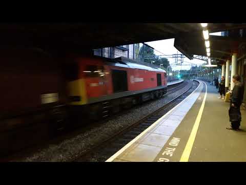 DB class 60 passing Smethwick Galton Bridge on steel 22/8/19