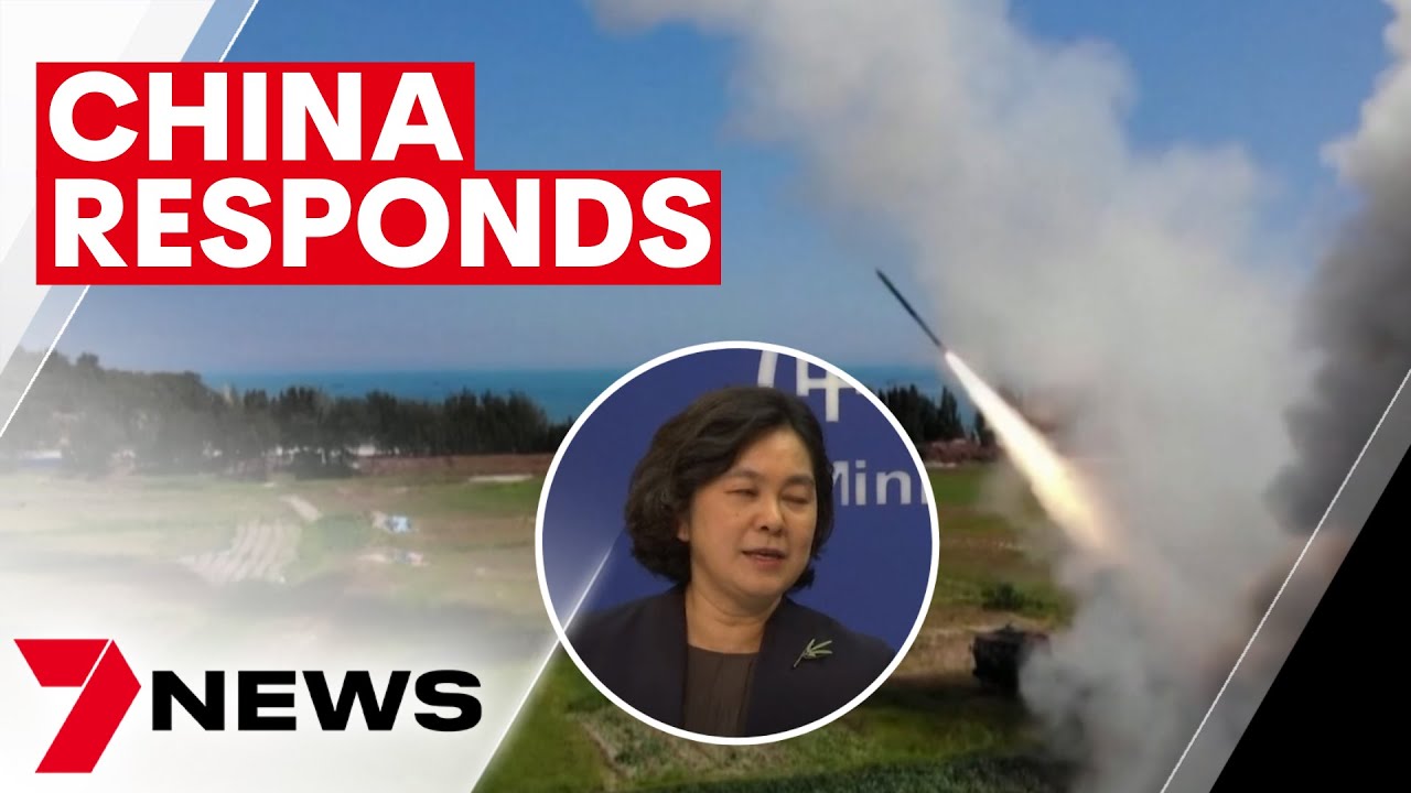 China accused of firing ballistic missiles near Taiwan | 7NEWS