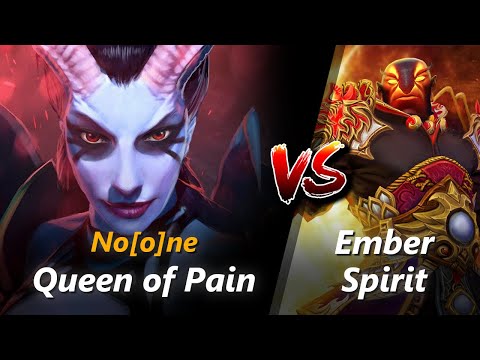 No[o]ne mid Queen of Pain vs Ember Spirit | First 10 minutes