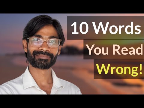 10 words you read wrong || English Pronunciation