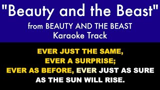 &quot;Beauty and the Beast&quot; from Beauty and the Beast - Karaoke Track with Lyrics on Screen