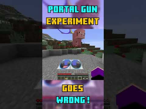 Haunter's Insane Minecraft Portal Gun FAIL!