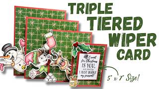 You NEED to try this! | Tiered Wiper Card | NO DIES NEEDED!!!