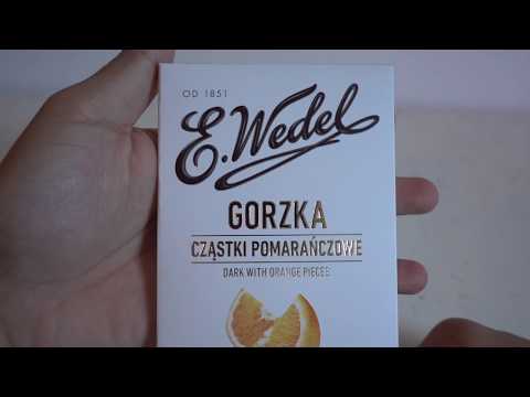E WEDEL DARK CHOCOLATE WITH ORANGE PIECES CACAO