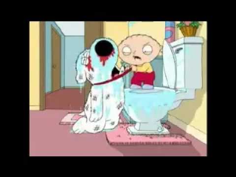 Padre de Familia -Stewie le pega a Brian (audio Latino)
