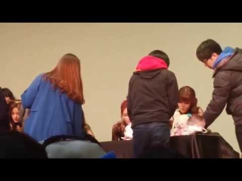 141206 AOA Incheon fansign fancam 4 Jimin Yuna