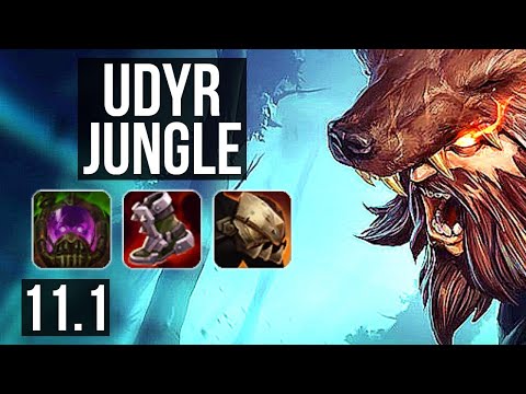 UDYR vs SEJUANI (JUNGLE) | Rank 1 Udyr, 0/0/5 | KR Grandmaster | v11.1