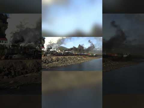 All Aboard! Watch the Majestic Steam Train Chug Through the Countryside 🚂🚂🚂