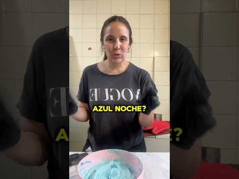 Cómo hacer azul noche en buttercream 🎂🍰 #pasteleria #tortas #buttercream #azulenbuttercream