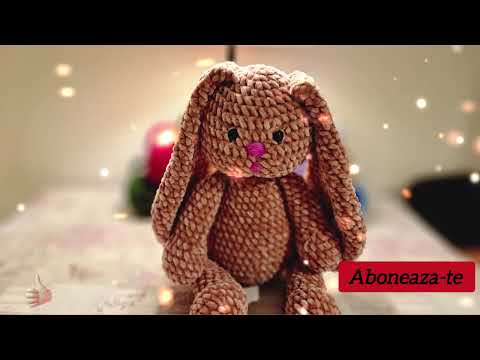 Iepuras crosetat amigurumi ,tutorial pas cu pas ușor pentru începători plusch