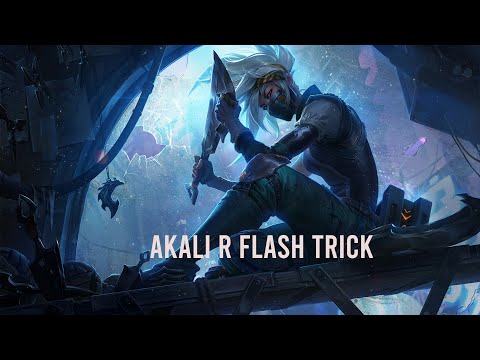 How to Akali R FLASH trick SLOW MOTION video