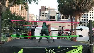 Download lagu Real Pro Wrestling @ 4/20 Cannaland Singles Match: Jonathan Hudson vs The Gator King mp3