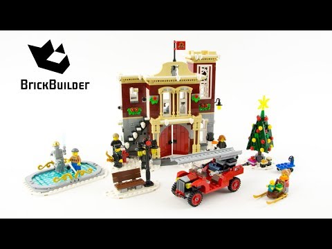 Vidéo LEGO Creator 10263 : La caserne des pompiers du village d'hiver