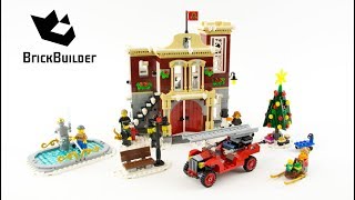 Lego Creator 10263 Winter Village Fire Station - Lego Speed Build