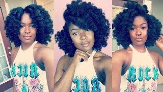 Wand Curls on Blown Out Natural Hair ft. Camille Rose Naturals Products