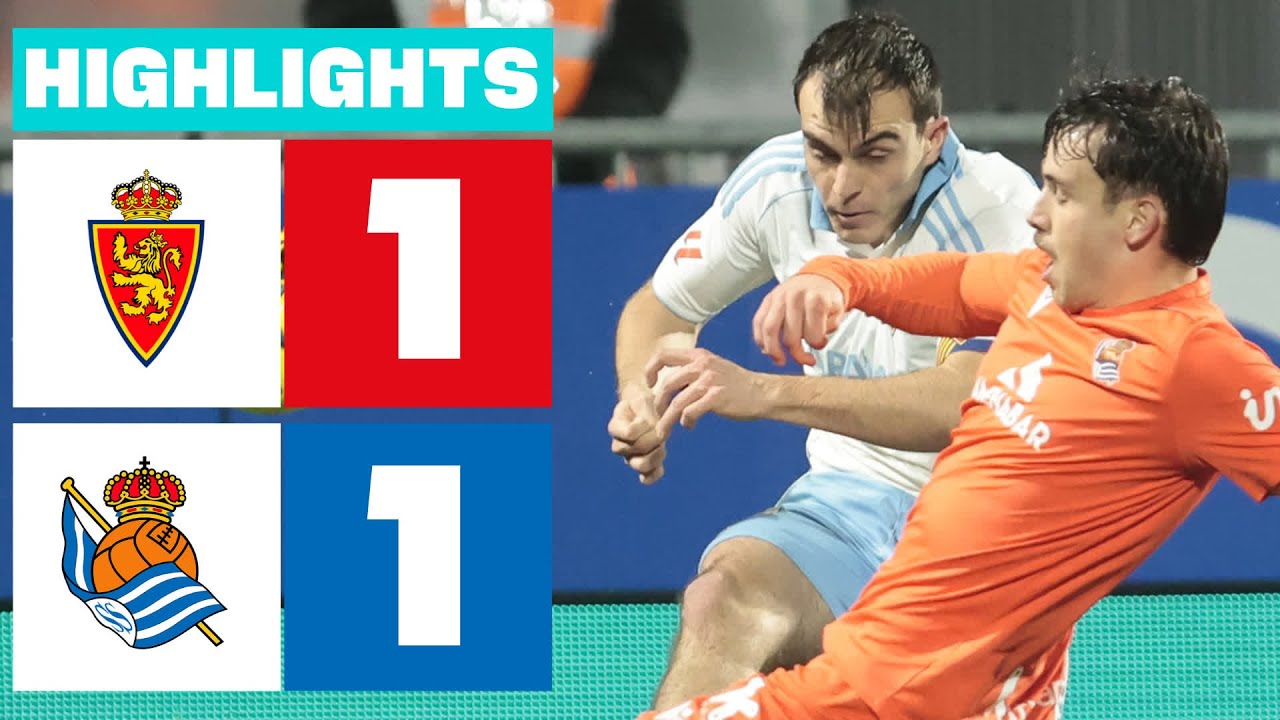Real Zaragoza vs Real Sociedad B U21 Highlights