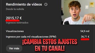 Cambia estos AJUSTES para TRIPLICAR TU RPM (estás perdiendo dinero)