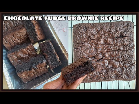 The best fudgy brownie ever!|Chocolate fudge brownies |Brownie recipe by Sameen
