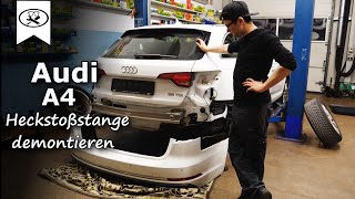 Audi A4 B9 Heckstoßstange demontieren | remove the Audi A4 rear bumper |  VitjaWolf | Tutorial | HD