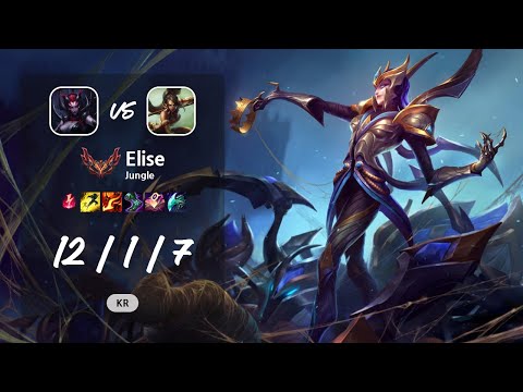 Elise Jungle vs Nidalee - KR GrandMaster Patch 13.13