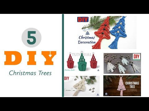 DIY Macrame Christmas Tree Decoration EASY Christmas Crafts