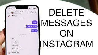 How To Delete Messages On Instagram! (2023)