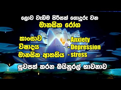 කාංසාව -Anxiety- විෂාදය -Depression- මානසික ආතතිය Stress සුව කරන බයිනුරල් භාවනව ඉතාම ප්‍රතිපල දායකයි