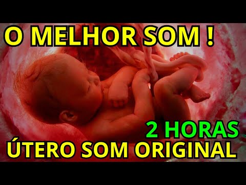 ❤️2 HORAS SOM DO ÚTERO PARA RECÉM NASCIDO RUÍDO BRANCO  - BARULHO DO ÚTERO