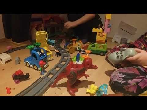 Wir machen einen Familienausflug mit der Duplo Bahn Teil II