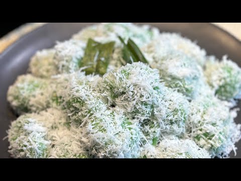 PECAH DIMULUT Klepon khas bali enak kenyal lembut dan harum dari pewarna alami||jaja klepon