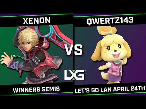 Xenon (Shulk) vs qwertz143 (Isabelle/Kirby) - LXG Let's Go LAN April 24th